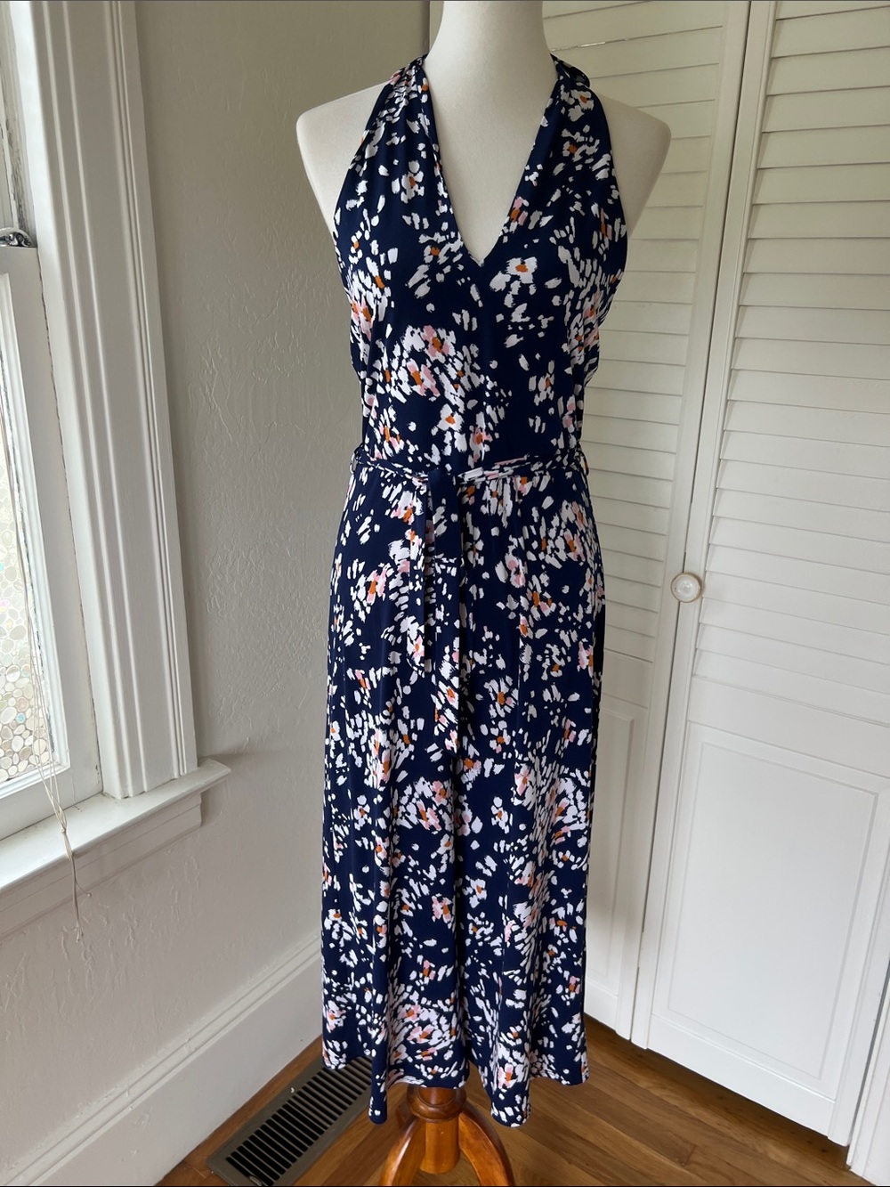 Backless Floral Jumpsuit